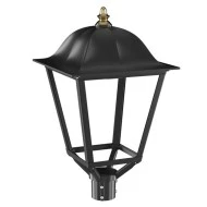 Led παραδοσιακό φανάρι πλατειών 40W 4000K ενδιάμεσο φως 5600lm σε μαύρο χρώμα IP65