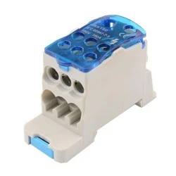 Μπλοκ διανομής ράγας 160Α PA+PC 48x28x74.2mm 