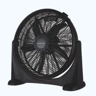 Ανεμιστήρας box fan στρογγυλός μαύρος Φ50 100W 230V με 3 ταχύτητες λειτουργίας