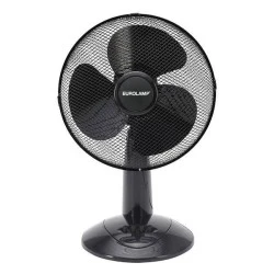 Ανεμιστήρας επιτραπέζιος μαύρος Φ40 55W 3 ταχυτήτων περιστρεφόμενος 90° και σώμα PP
