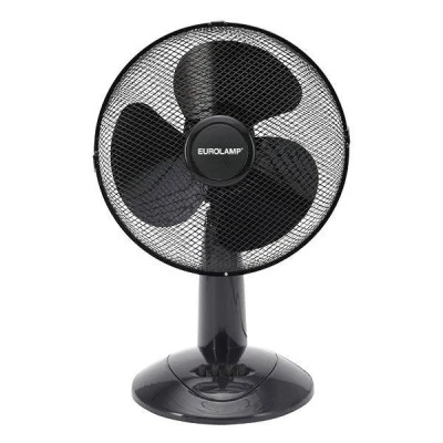 Ανεμιστήρας επιτραπέζιος μαύρος Φ40 55W 3 ταχυτήτων περιστρεφόμενος 90° και σώμα PP