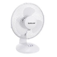 Ανεμιστήρας επιτραπέζιος Φ25cm ισχύος 38W με δυνατότητα περιστροφής 90° σε λευκό χρώμα