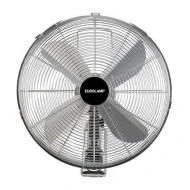 Ανεμιστήρας επιτοίχιος ακτινωτός Φ45cm ισχύος 50W περιστρεφόμενος 70° σε χρώμα inox με κοντρόλ