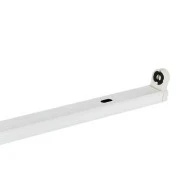 Φωτιστικό κενό slim για λάμπες Τ8 led tube με τροφοδοσία 2 άκρων 1x1.50m σε λευκό χρώμα IP20
