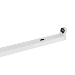 Φωτιστικό κενό slim για λάμπες Τ8 led tube με τροφοδοσία 2 άκρων 1x1.50m σε λευκό χρώμα IP20