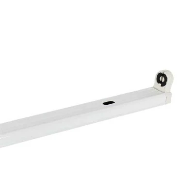 Φωτιστικό κενό slim για λάμπες Τ8 led tube με τροφοδοσία 2 άκρων 1x1.50m σε λευκό χρώμα IP20