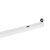 Φωτιστικό κενό slim για λάμπα led tube T8 με τροφοδοσία 2 άκρων 1x1.20m με μήκος 120cm IP20