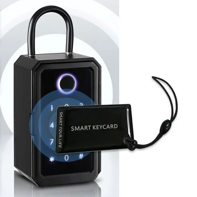 Έξυπνη κλειδοθήκη με Bluetooth , δαχτυλικό αποτύπωμα & πληκτρολόγιο με τροφοδοσία μπαταρίας & USB Έξυπνη κλειδοθήκη με Bluetooth , δαχτυλικό αποτύπωμα & πληκτρολόγιο με τροφοδοσία μπαταρίας & USB