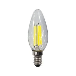 Λάμπα κερί C35 filament 2,5W 525lm E14 ενδιάμεσο φως 4000K 220-240v clear 98x35mm