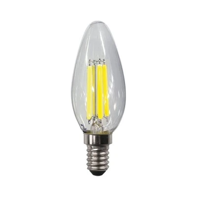 Λάμπα κερί C35 filament 2,5W 525lm E14 θερμό φως 3000K 220-240v clear 98x35mm