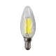 Λάμπα κερί C35 filament 2,5W 525lm E14 θερμό φως 3000K 220-240v clear 98x35mm
