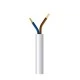 Καλώδιο εύκαμπτο H03VV-F 2x0,75mm² λευκό χρώμα σε στροφείο 2000m/drum