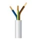 Καλωδιο ευκαμπτο H03VV-F με διατομή 3x0,75mm² λευκο χρώμα (2000m/drum)