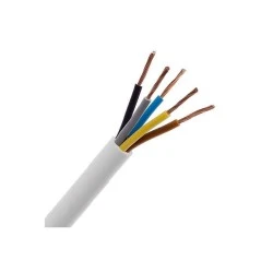 Καλώδιο εύκαμπτο H05VV-F 5x1,5mm² λευκό χρ΄ώμα (750m/drum)