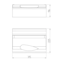 Πίνακας εξωτερικός πλαστικός green 1x12+2 (pe+n) 400V με πόρτα IP40