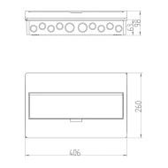 Πίνακας εξωτερικός πλαστικός ELEGANΤ 1x18 (pe+n) IP40 400V με πόρτα