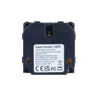 Smart wifi πρίζα σούκο 16A μαύρη με ένδειξη λειτουργίας μπουτόν on/off και μετρητή ρεύματος για παρακολούθηση μέσω smartphone