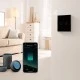 Smart Wi-Fi Γυάλινο πάνελ διακόπτη dimmer (ροοστάτης) αφής σε μαύρο χρώμα για έλεγχο φωτισμού μέσω smartphone 85x85x10mm wifi & zigbee