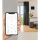 Smart Wi-Fi Γυάλινο πάνελ διακόπτη αφής ρολών σε μαύρο χρώμα για έλεγχο ρολών πόπρτας παραθύρου μέσω smartphone 85x85x10mm wifi & zigbee