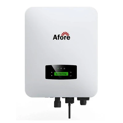 Yβριδικός ΙΝVERTER μονοφασικός AFORE 5kw με τάση λειτουργίας 360V σε λευκό χρώμα IP65 Yβριδικός ΙΝVERTER μονοφασικός AFORE 5kw με τάση λειτουργίας 360V σε λευκό χρώμα IP65