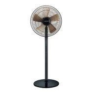 Ανεμιστήρας με ορθοστάτη Φ40 60W σε μαύρο-χρυσό 4 ταχυτήτων και περιστροφή 70°