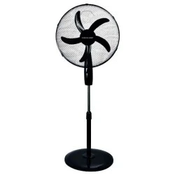 Ανεμιστήρας με ορθοστάτη σε μαύρο Φ50 60W με 5 φτερωτές και 3 ταχύτητες