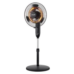 Ανεμιστήρας ορθοστάτης Φ40 35W με λειτουργία θερμαντικού 2000W 2 σε 1 μαύρο χρώμα & χρονοδιακόπτη