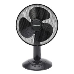 Ανεμιστήρας επιτραπέζιος μαύρος 45W 220-240V Ø30 50dB με στρόγγυλη βάση & ρυθμιζόμενη γωνία αέρα 60°