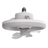 Ανεμιστήρας 10W Φ26 βιδωτός σε Ε27 30W με φωτισμό LED DIMMABLE 1957lm σε λευκό χρώμα τηλεχειριζόμενος 