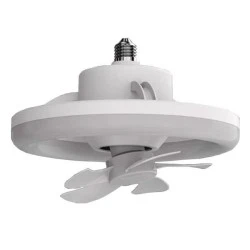 Ανεμιστήρας 10W Φ26 βιδωτός σε Ε27 30W με φωτισμό LED DIMMABLE 1957lm σε λευκό χρώμα τηλεχειριζόμενος 