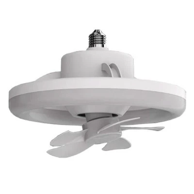 Ανεμιστήρας 10W Φ26 βιδωτός σε Ε27 30W με φωτισμό LED DIMMABLE 1957lm σε λευκό χρώμα τηλεχειριζόμενος Ανεμιστήρας 10W Φ26 βιδωτός σε Ε27 30W με φωτισμό LED DIMMABLE 1957lm σε λευκό χρώμα τηλεχειριζόμενος