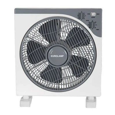 Ανεμιστήρας δαπέδου BOX FAN τετράγωνος Φ37 ισχύος 45W σε λευκό-γκρι χρώμα 3 ταχυτήτων Ανεμιστήρας δαπέδου BOX FAN τετράγωνος Φ37 ισχύος 45W σε λευκό-γκρι χρώμα 3 ταχυτήτων