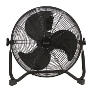 Ανεμιστήρας δαπέδου μαύρος Φ40 90W με ρυθμιζόμενη γωνία αέρα 180° και λαβές μεταφοράς