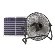 Ανεμιστήρας δαπέδου μεταλλικός Φ37 15W επαναφορτιζόμενος με ηλιακό πάνελ 12 ταχυτήτων 