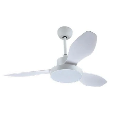 Ανεμιστήρας οροφής Φ122cm 35W σε λευκό χρώμα  με LED ενδιάμεσο φως & τηλεχειριστήριο με 6 ταχύτητες