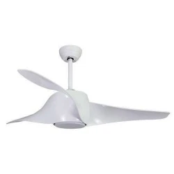 Ανεμιστήρας οροφής Φ132cm με 3 φτερωτές 35W με LED 20W DIMMABLE τηλεχειριστήριο & χρονοδιακόπτη σε λευκό χρώμα