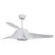 Ανεμιστήρας οροφής Φ132cm με 3 φτερωτές 35W με LED 20W DIMMABLE τηλεχειριστήριο & χρονοδιακόπτη σε λευκό χρώμα