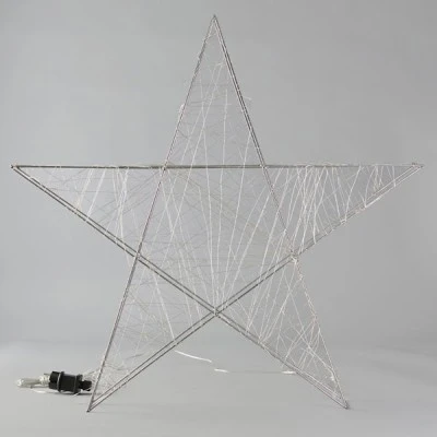 Αστέρι φωτιζόμενο 78cm με 240 led θερμό φως σε ασημί μετταλικό σκελετό και μετασχηματιστή IP44 Αστέρι φωτιζόμενο 78cm με 240 led θερμό φως σε ασημί μετταλικό σκελετό και μετασχηματιστή IP44