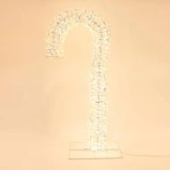 Φωτιζόμενο μπαστούνι ιριδίζον 74cm με 600 led θερμό φως με χρονοκαθυστέρηση και μετασχηματιστή 4,5v ip44