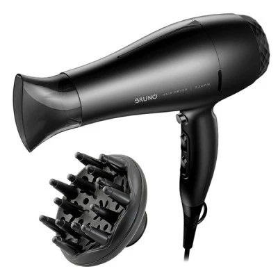 Σεσουάρ μαλλιών BRUNO BRN-0154, 2200W με φυσούνα σε μαύρο χρώμα