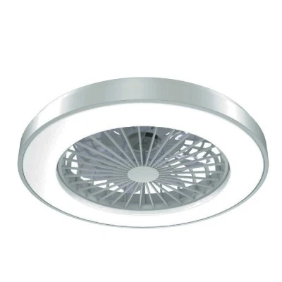 Ανεμιστήρας οροφής τηλεχειριζόμενος SMART με LED 36W DIMMABLE & διάμετρο Φ50cm 22W DC με 7 διάφανα ABS πτερύγια λευκός