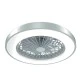 Ανεμιστήρας οροφής τηλεχειριζόμενος SMART με LED 36W DIMMABLE & διάμετρο Φ50cm 22W DC με 7 διάφανα ABS πτερύγια λευκός