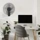 Ανεμιστήρας επίτοιχος με μοτέρ AC 50W Φ45 με 5 διάφανα πτερύγια χρονοδιακόπτη & 3 ταχύτητες σε μαύρο χρώμα Ανεμιστήρας επίτοιχος με μοτέρ AC 50W Φ45 με 5 διάφανα πτερύγια χρονοδιακόπτη & 3 ταχύτητες σε μαύρο χρώμα