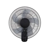 Ανεμιστήρας επίτοιχος με μοτέρ AC 50W Φ45 με 5 διάφανα πτερύγια  χρονοδιακόπτη & 3 ταχύτητες σε μαύρο χρώμα