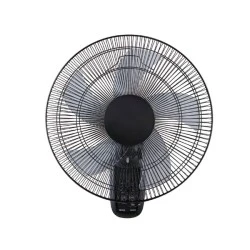 Ανεμιστήρας επίτοιχος με μοτέρ AC 50W Φ45 με 5 διάφανα πτερύγια  χρονοδιακόπτη & 3 ταχύτητες σε μαύρο χρώμα