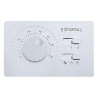 Ηλεκτρονικός θερμοστάτης FC100 230V AC 12Α λευκός για δισωλήνιο σύστημα fan coils