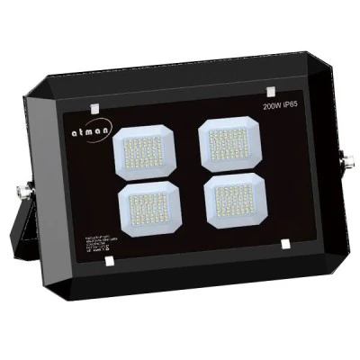 Προβολέας led super slim μαύρος ισχύος 150W 230V 3000Κ θερμό φως 16500lm στεγανός IP66