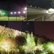 Προβολέας led super slim μαύρος ισχύος 150W 230V 3000Κ θερμό φως 16500lm στεγανός IP66