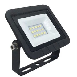 Προβολέας led slim ισχύος 10W 230VAC 4000Κ ενδιάμεσο φως 800lm με smd στεγανός IP65