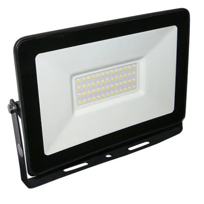 Προβολέας led slim 50W 230VAC 3000Κ θερμό λευκό φως με smd 4000lm IP65 στεγανός